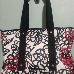 EUC Coach Poppy Daisy Graffiti tote bag